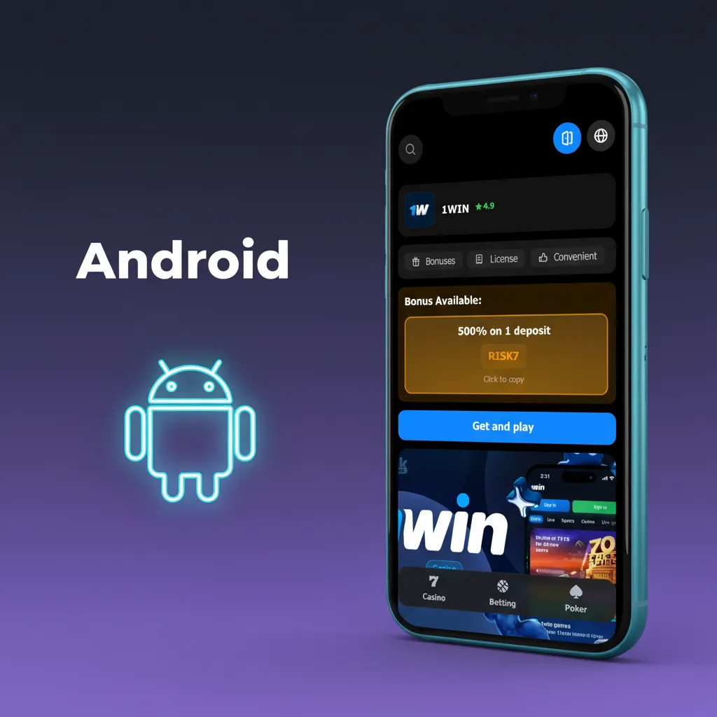 Android app: supports Android 8+, 2GB RAM. Download APK, allow installs, install, log in to bet, play slots, manage payments.
