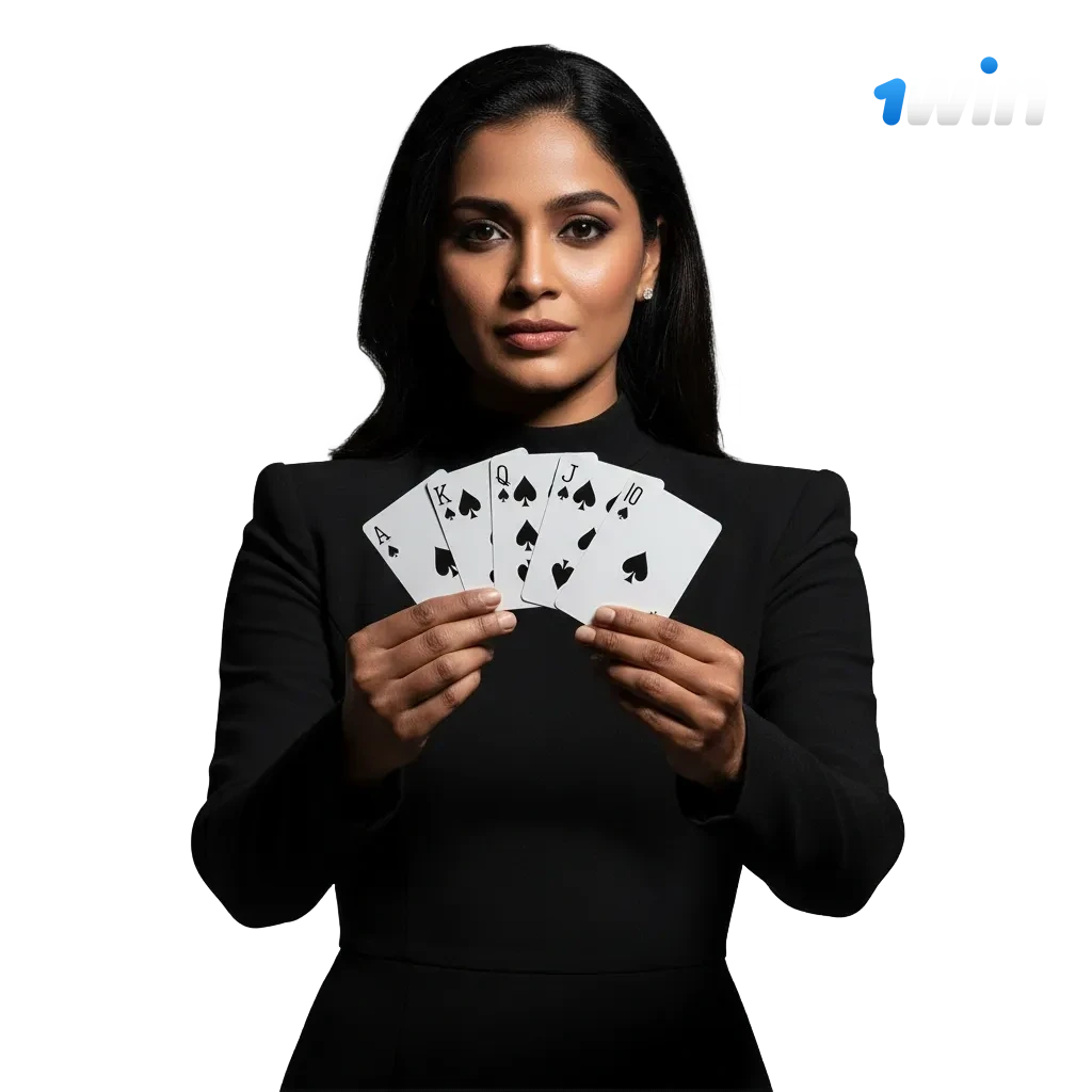 1win India online casino banner: slots, roulette, 500% bonus up to ₹75k, UPI/Paytm/Visa icons on mobile and desktop