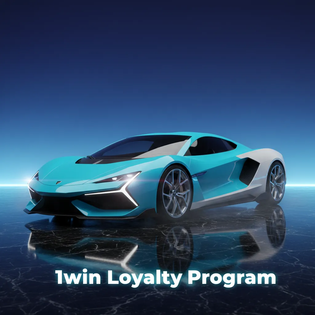 1win Loyalty Program banner with points, level tiers, VIP perks, and casino and sports icons, convert points to rewards.