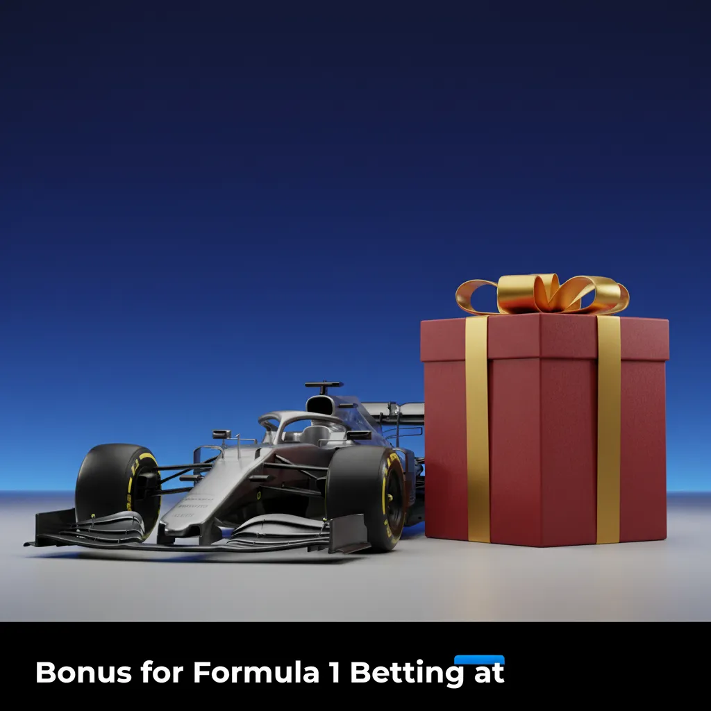 1win Formula 1 betting welcome bonus banner; new users, deposit-based and capped offer. Terms apply. 18+