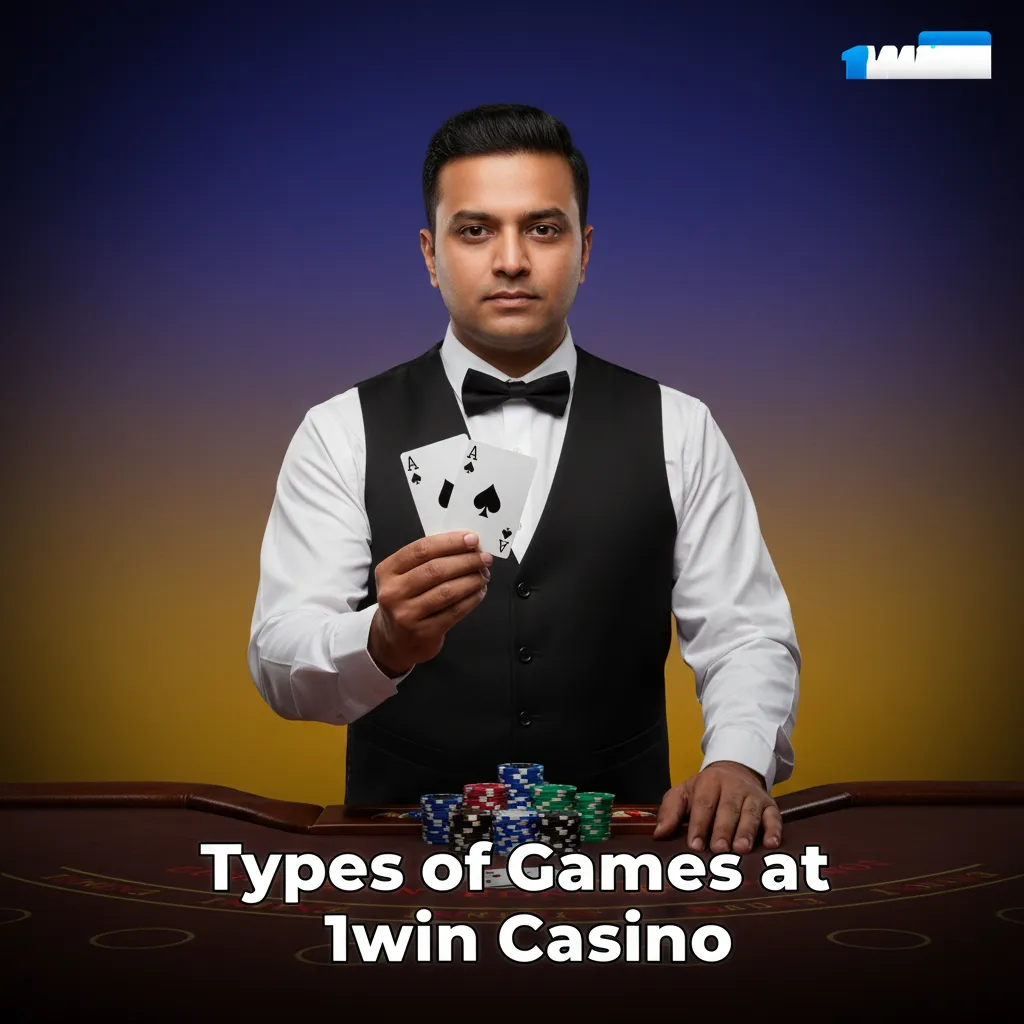 Types of games at 1win: slots, crash, table, roulette, card, jackpots; titles like Gates of Olympus and Teen Patti.