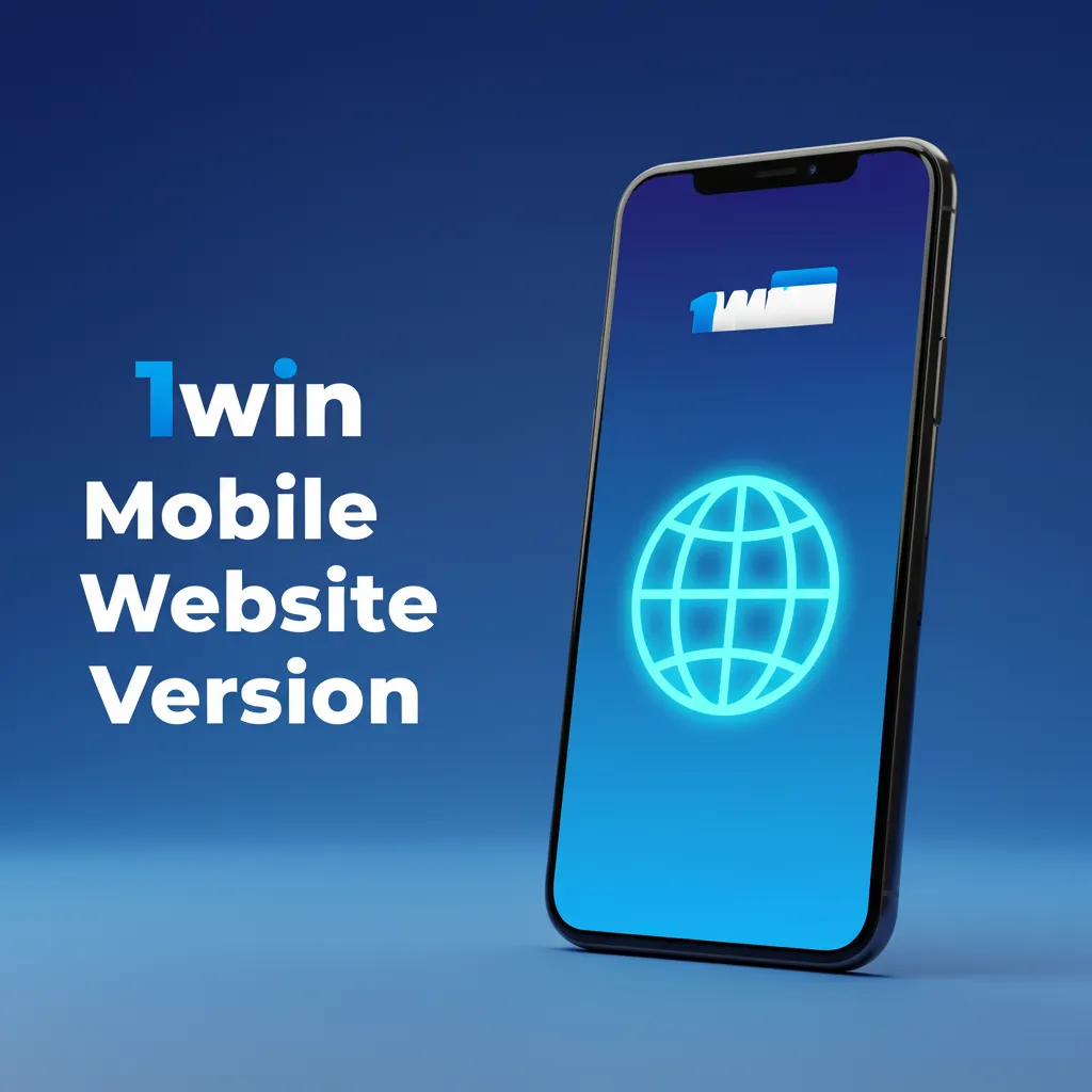 Smartphone and tablet showing 1win mobile website with betting, live scores, slots, and account tools; no download required.
