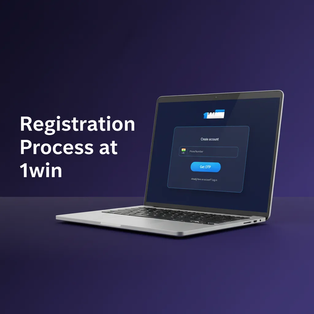 1win registration steps: sign up, choose email/phone/social, enter INR details, accept 18+, verify contact details.