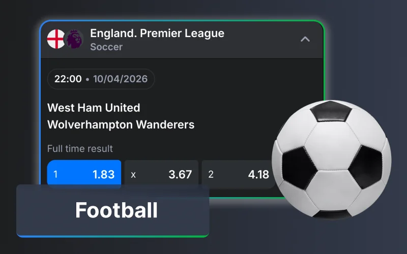 Get best football odds at 1win India.