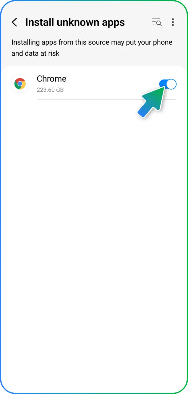 Allow unknown apps in your security settings to configure 1win Aviator setup.