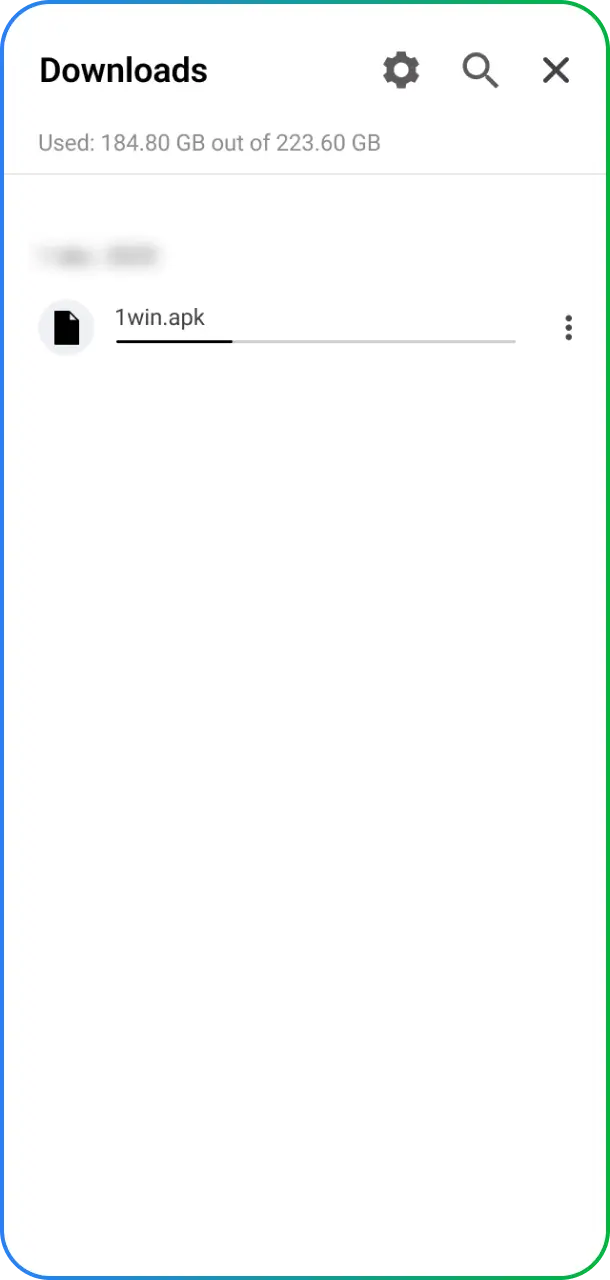 Install the APK completely to launch mobile games via 1win Aviator app.