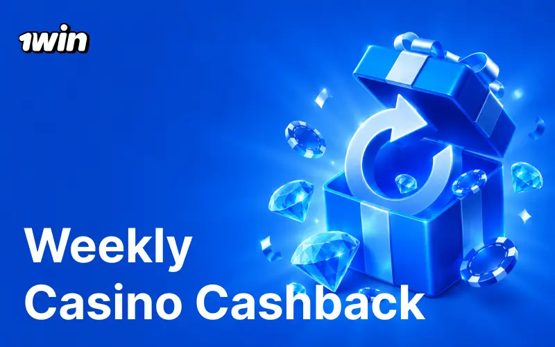 Recover your funds regularly by claiming the weekly casino cashback at 1win India.