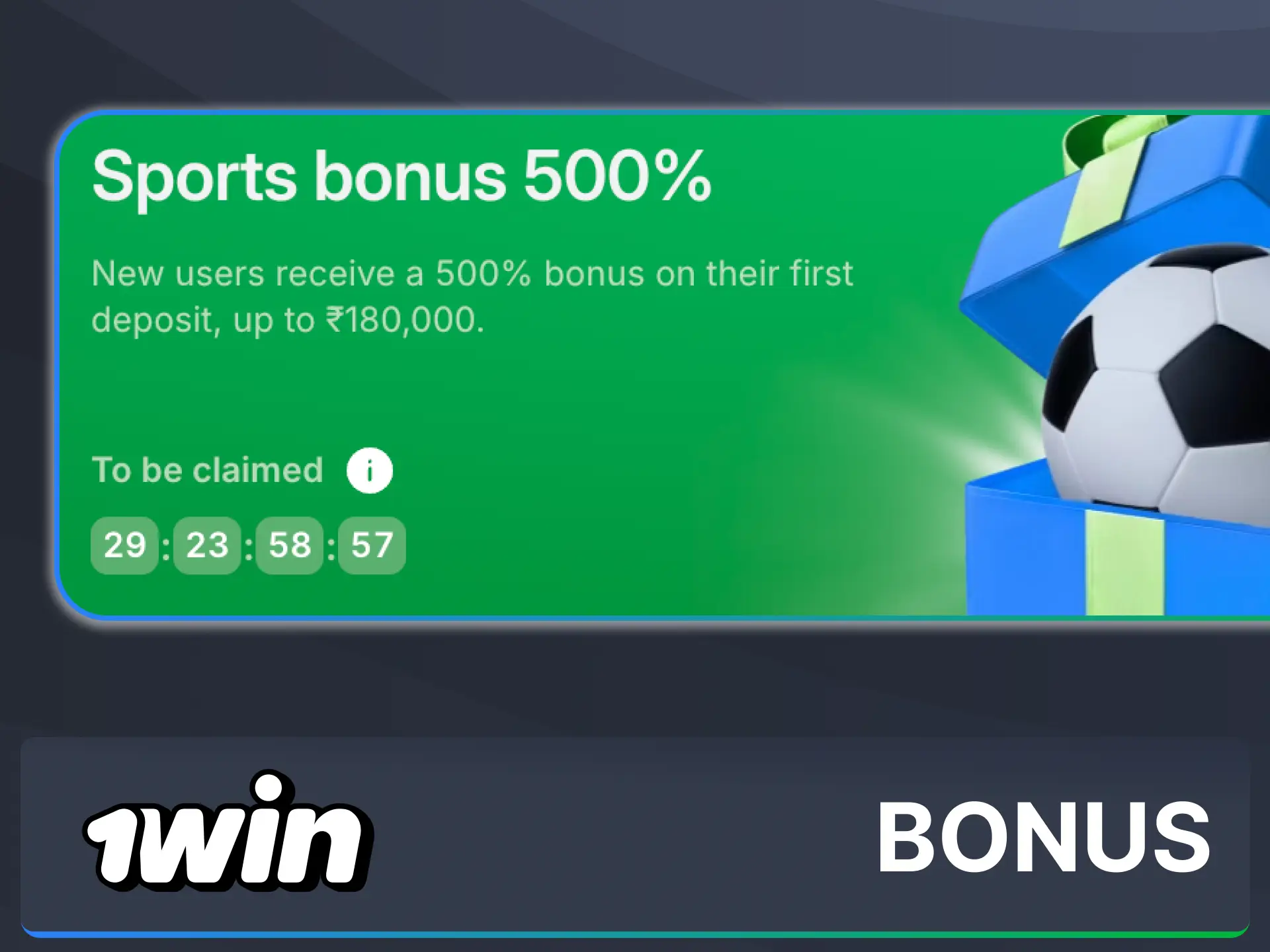 Activate your rewarding welcome bonus for new cricket bettors upon your 1win registration.