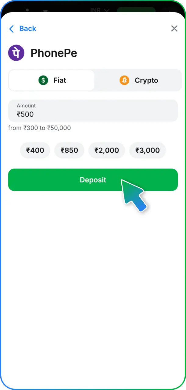 Add funds to your balance and make a secure deposit at 1win.