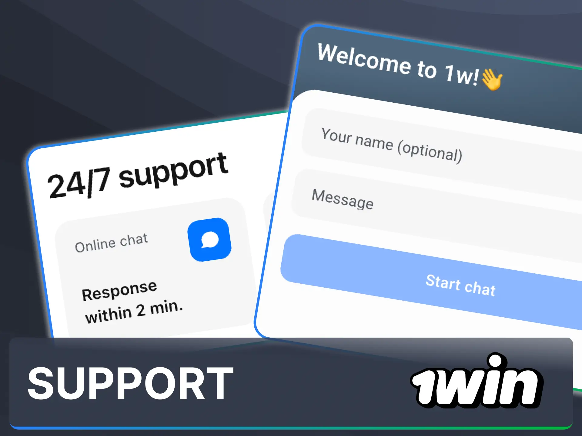 Connect with the helpful contacts and customer support channels on 1win homepage.