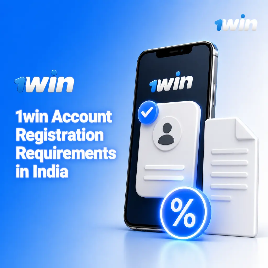 1win account registration requirements in India showing eligibility conditions like age, contact details, and one-account policy