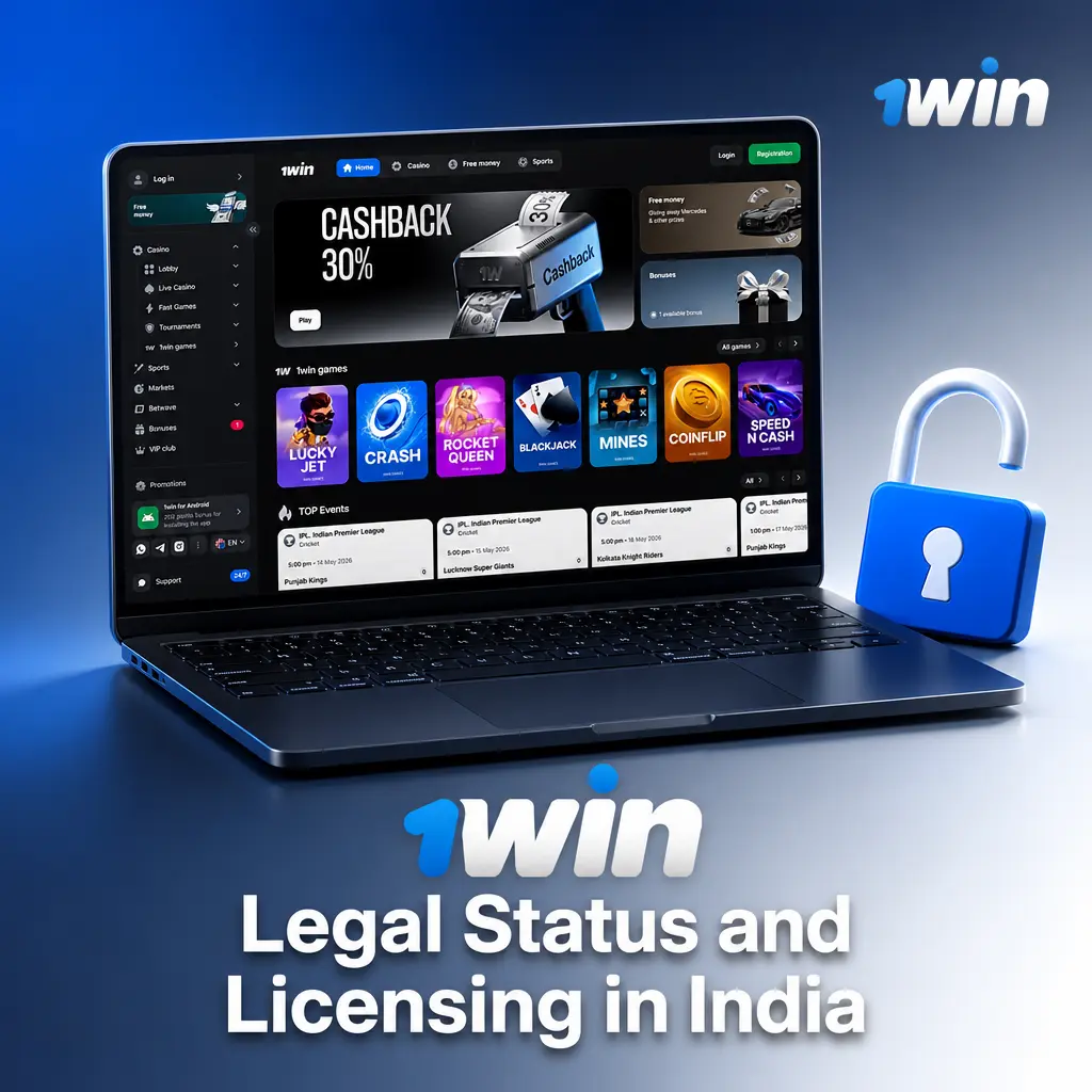 1win holds a Curaçao gambling licence; legality in India varies by state, so check local rules before wagering.