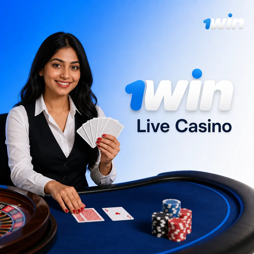 1win Live Casino with real dealers hosting roulette, blackjack, baccarat, poker and game shows online