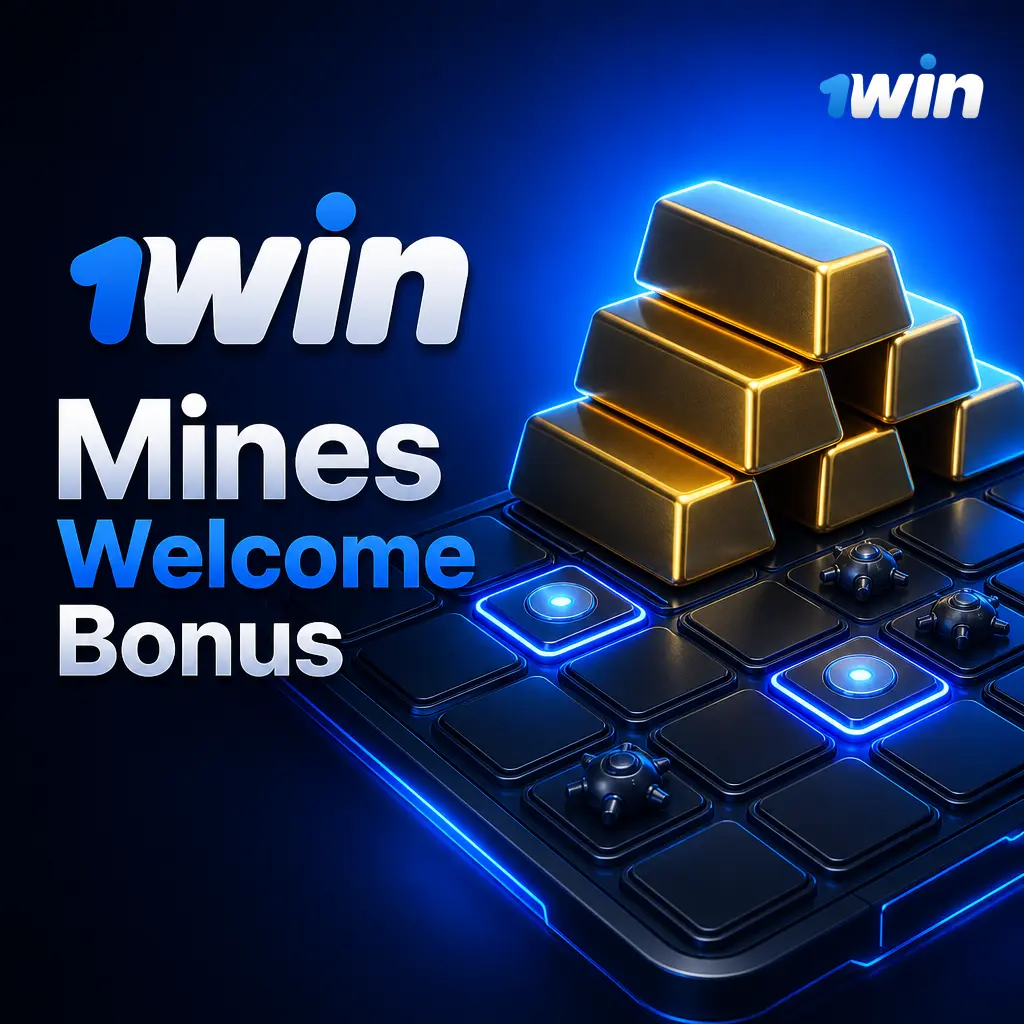 1win Mines welcome bonus: 500% up to ₹180,000 plus 500 free spins for new players on qualifying deposits.