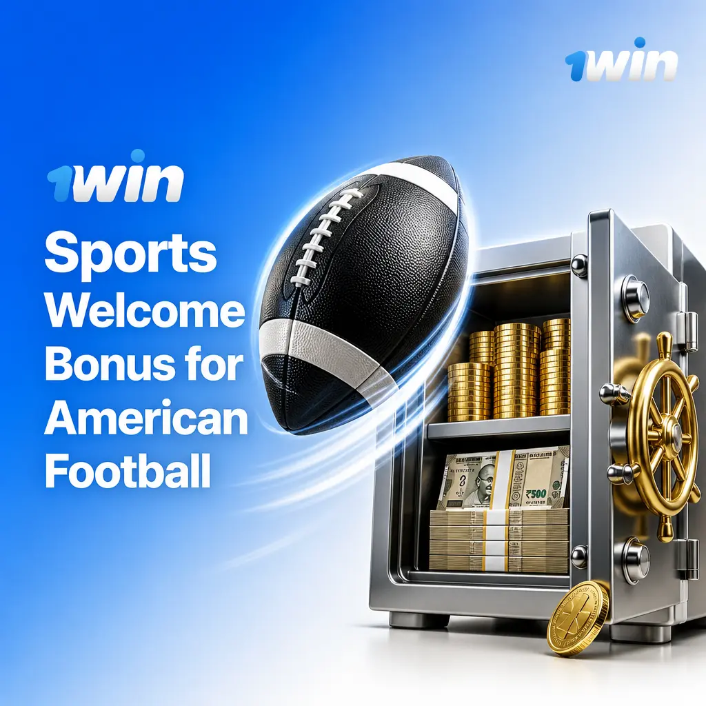 1win Sports Welcome Bonus for American Football: 500% match up to ₹180,000 plus 500 Free Spins for new users in India