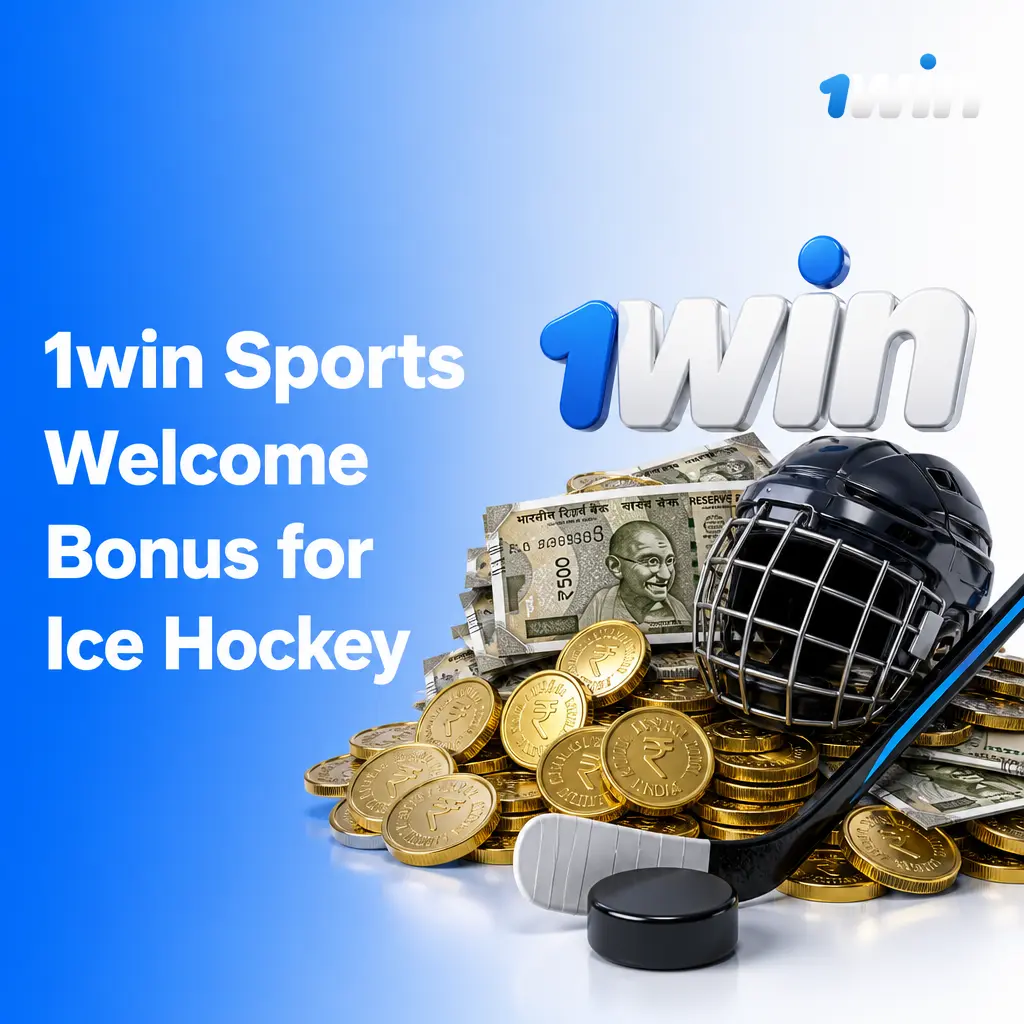 1win Sports Welcome Bonus: 500% up to 180,000 INR plus 500 Free Spins, valid for ice hockey accumulator bets.