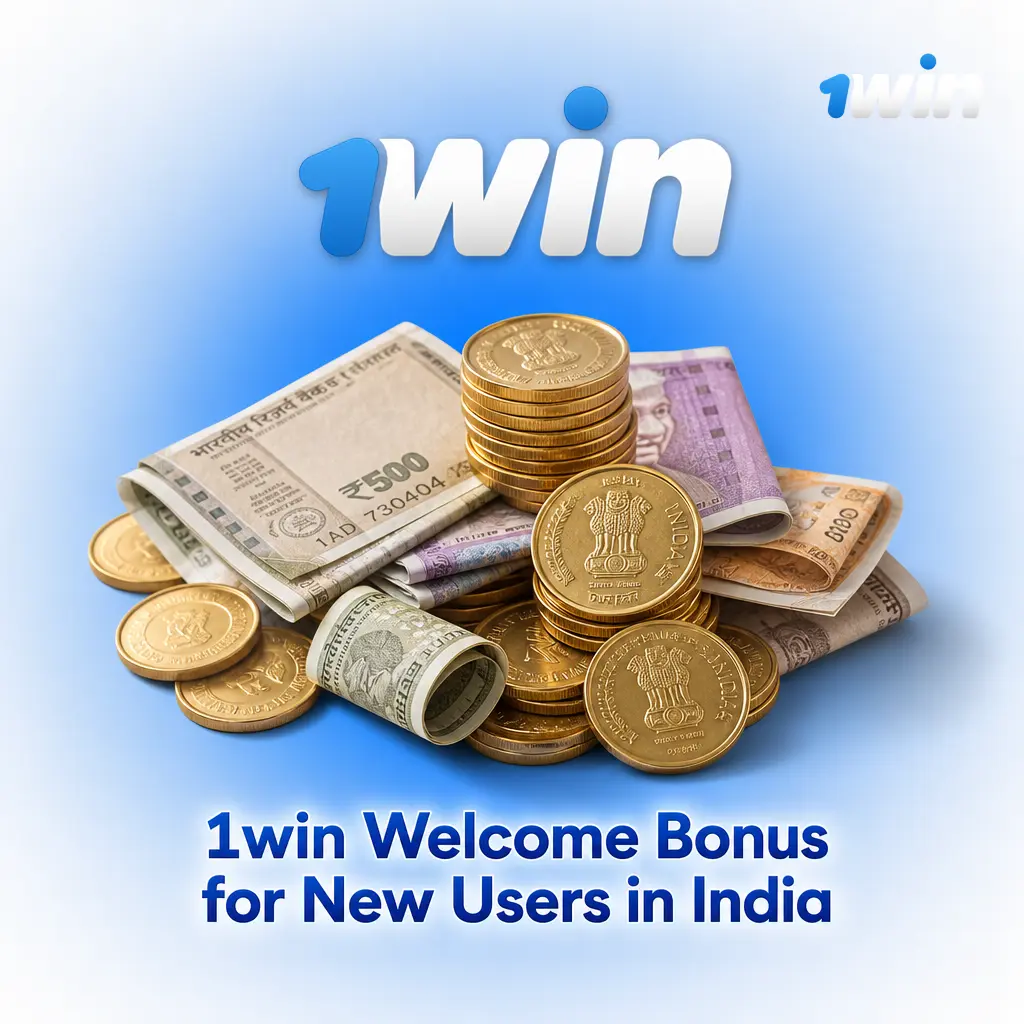 1win welcome bonus for new users in India: 500% up to INR 180,000 plus 500 free spins on first deposit