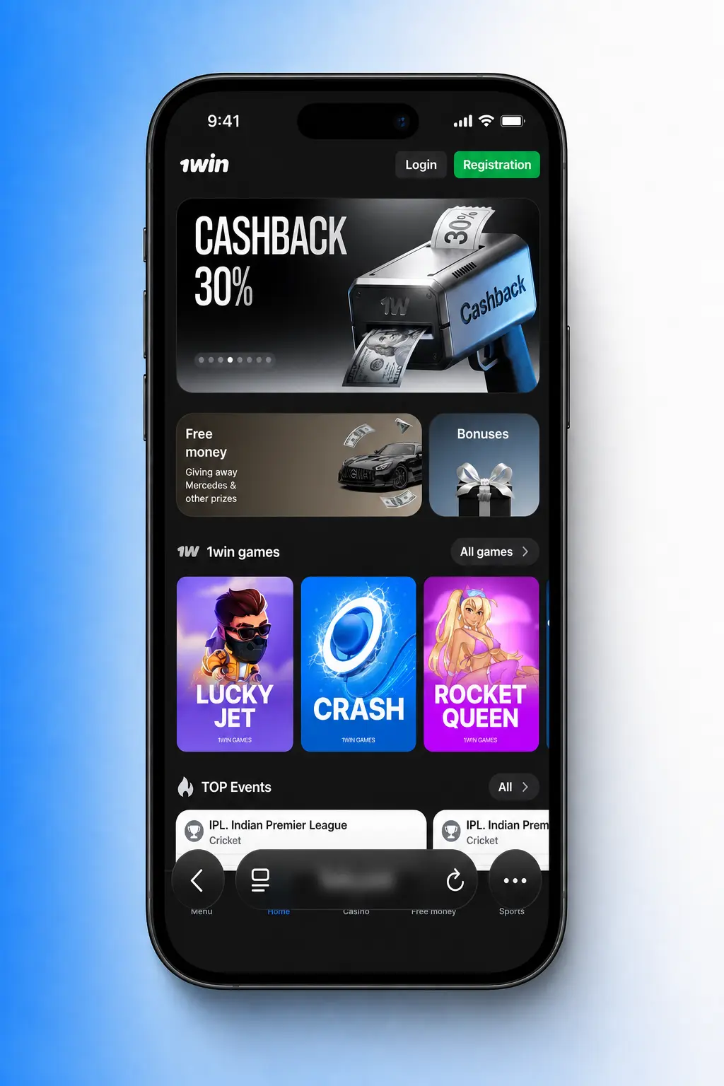 Steps to access 1win on iPhone and iPad via Safari Progressive Web App and add it to the home screen