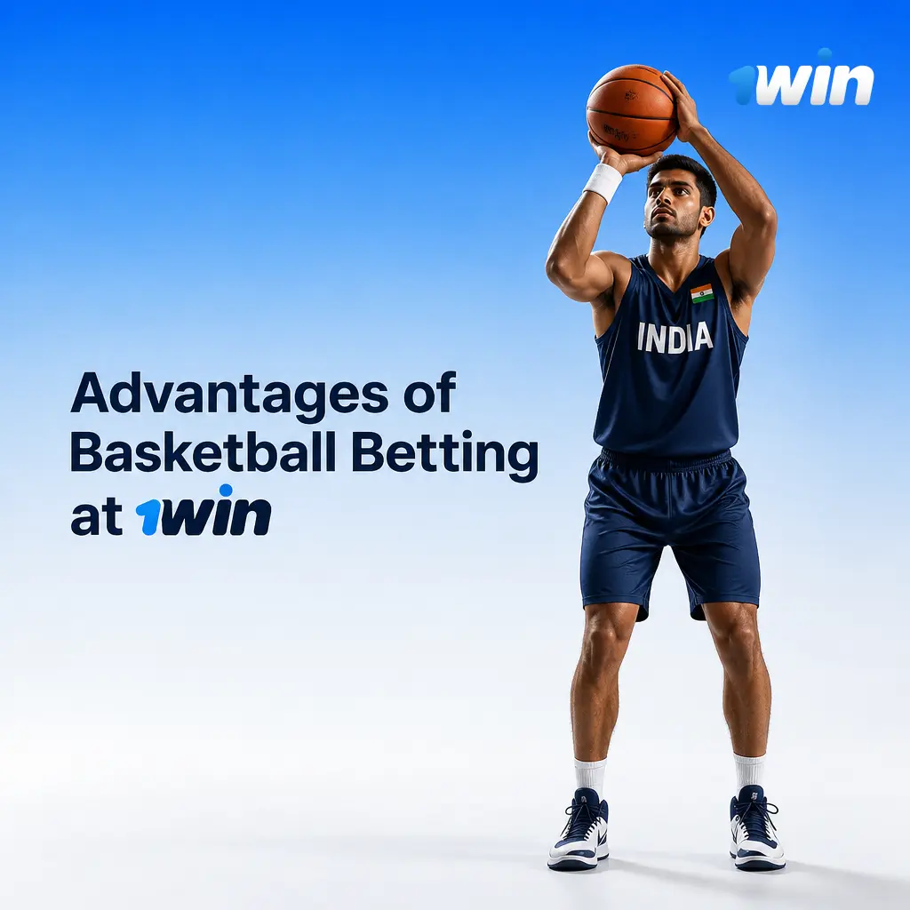 1win basketball betting interface displaying NBA, EuroLeague, and NCAA odds with live markets for Indian bettors