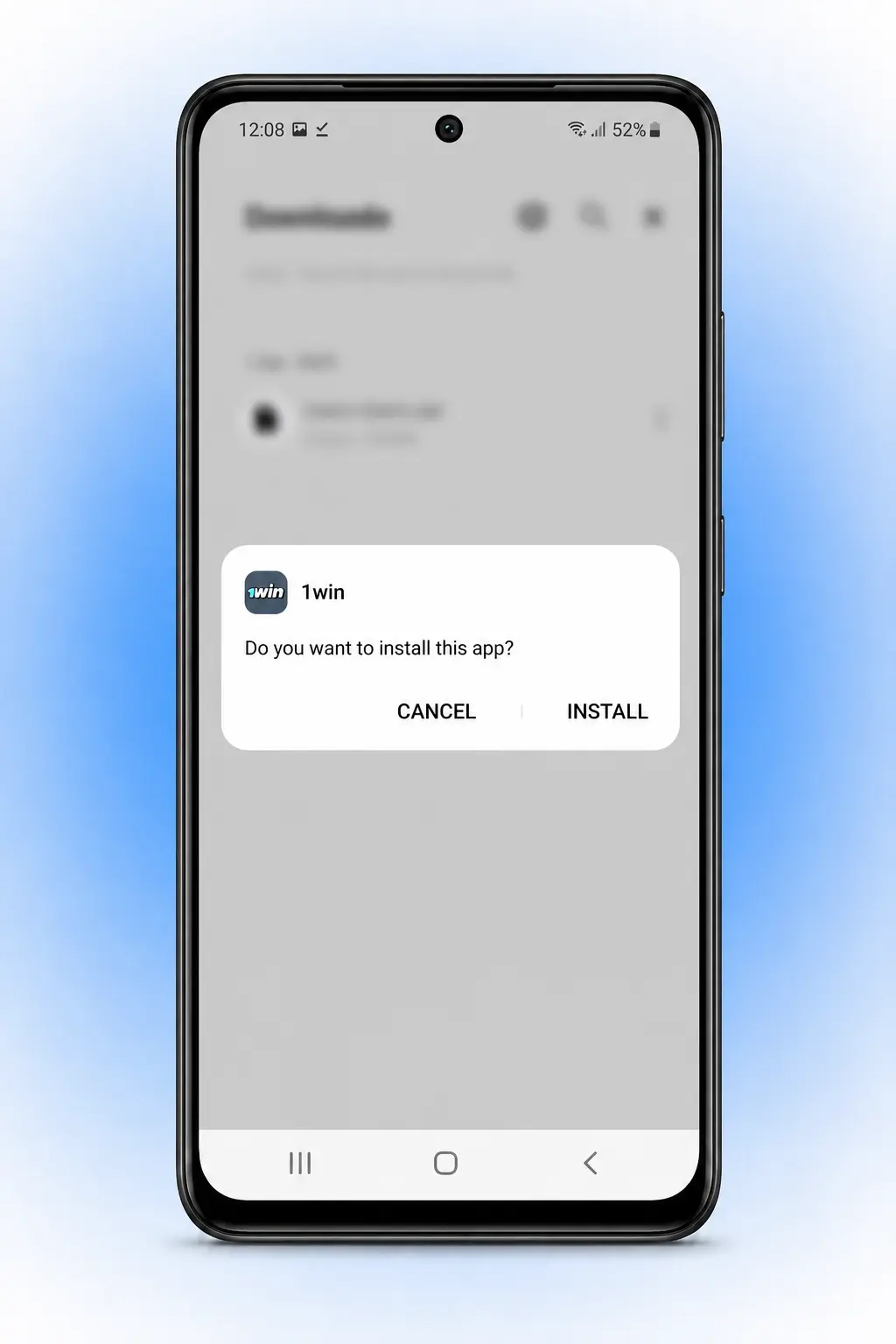 Steps to download and install the 1win APK on Android for users in India
