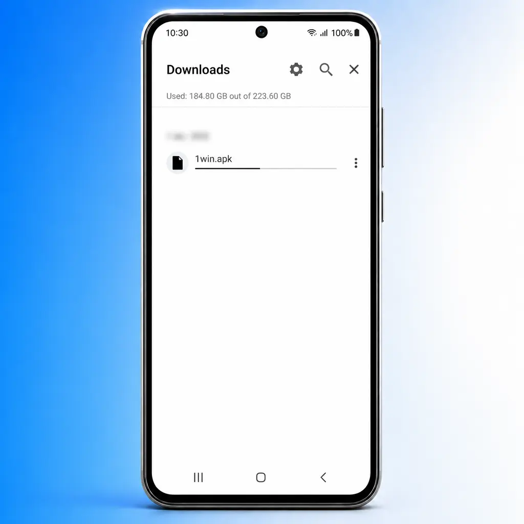 Steps to download and install the 1win APK file for Android devices from the official website