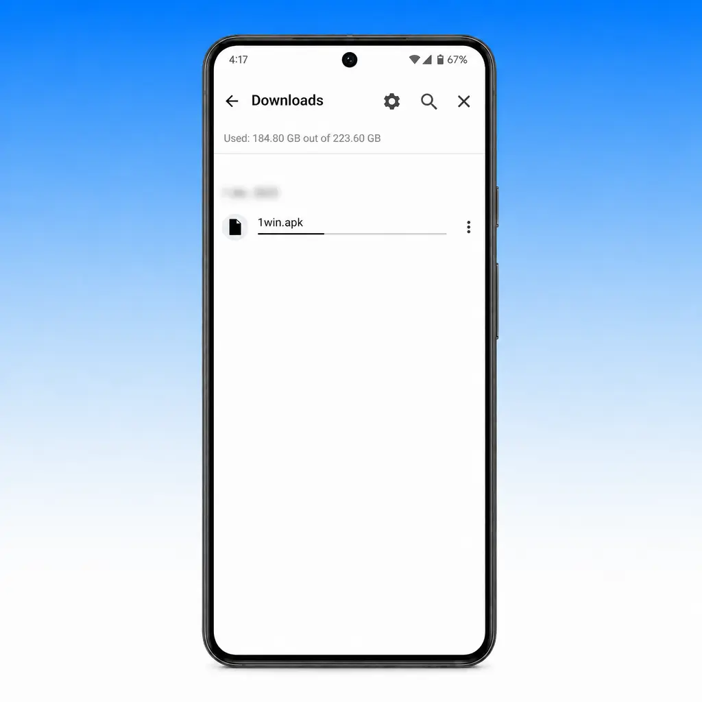Steps to download and install the 1win APK on Android devices in India