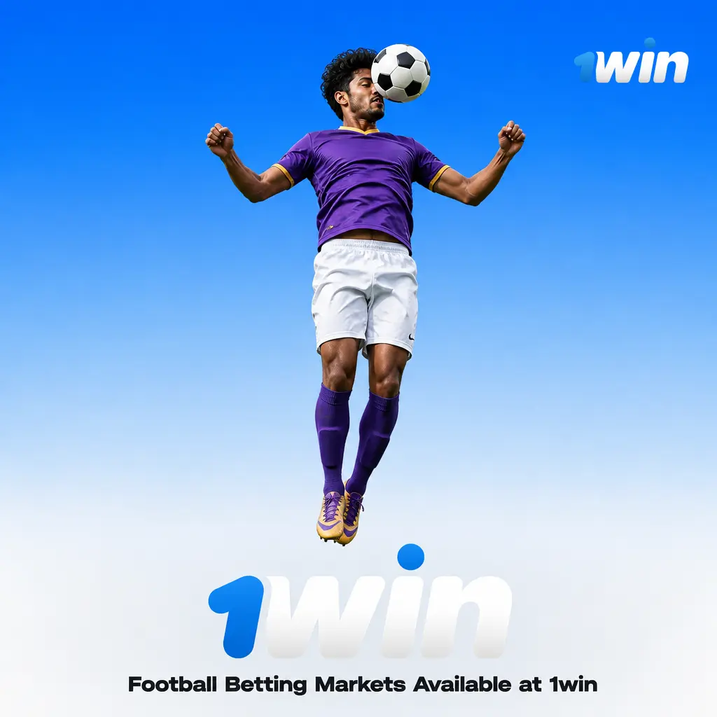 Overview of football betting markets available at 1win, including 1X2, BTTS, Asian Handicap, and Correct Score options.