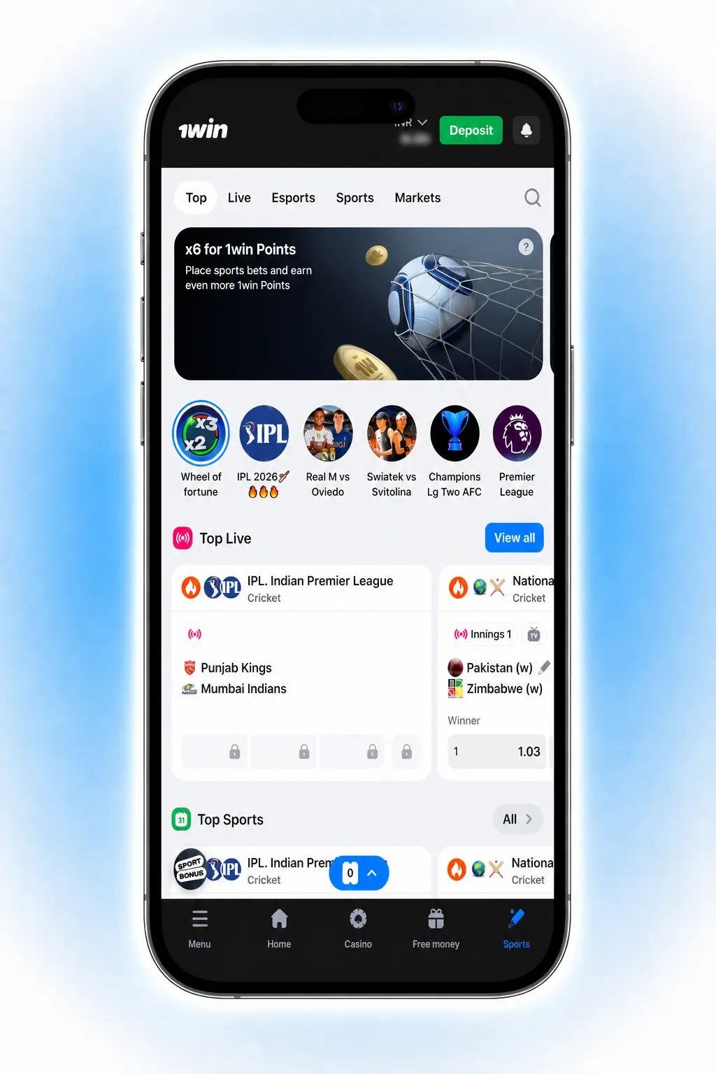 Step-by-step guide showing how to place a tennis bet on the official 1win sportsbook platform.