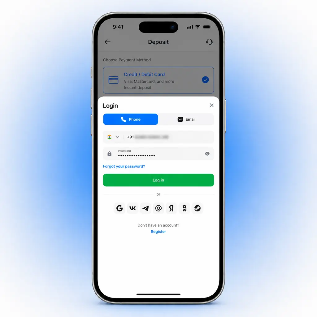 Step-by-step guide showing how to deposit money in 1win using the cashier section on the official platform.