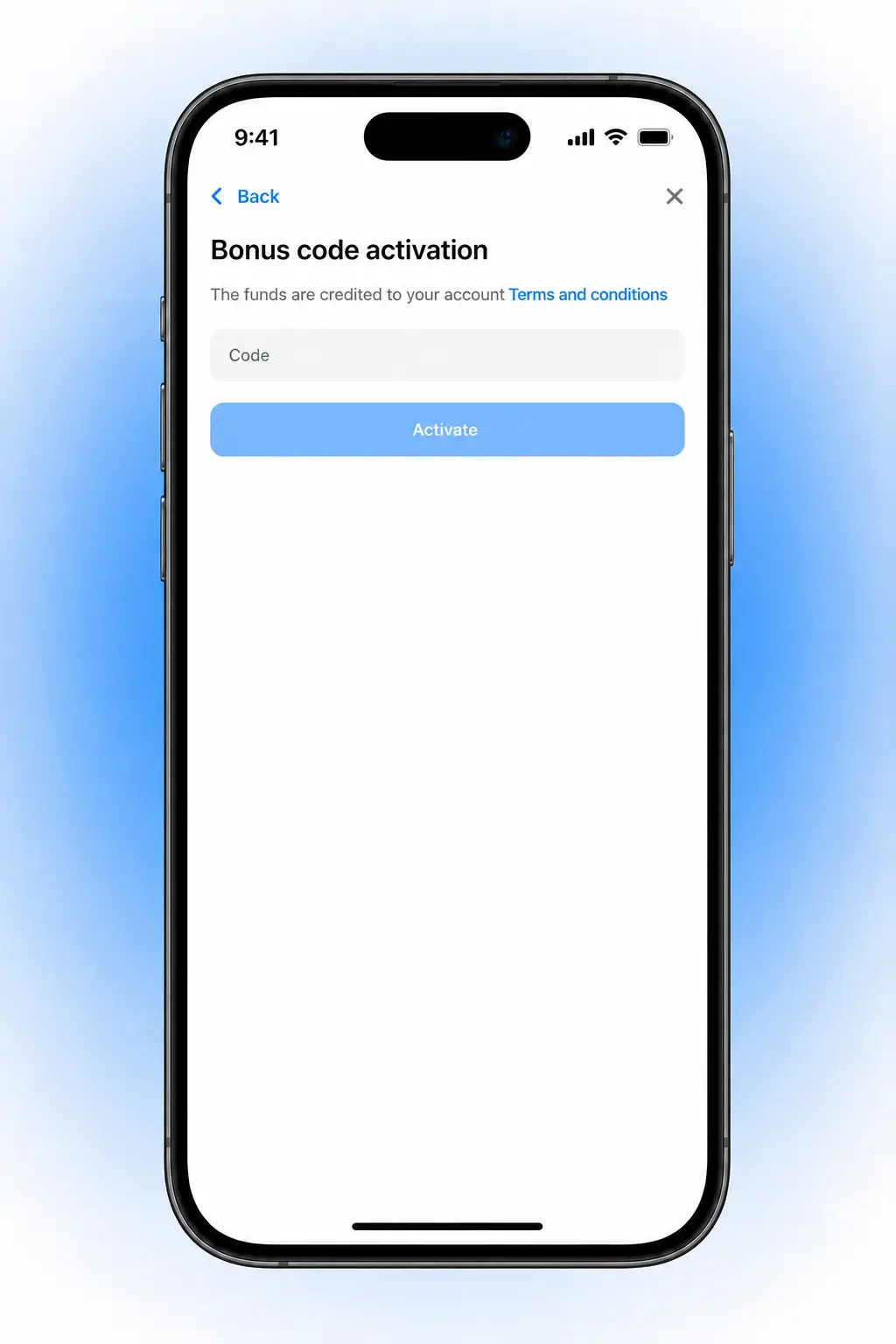 Steps to enter a 1win promo code in the mobile app during registration and deposit for Indian players