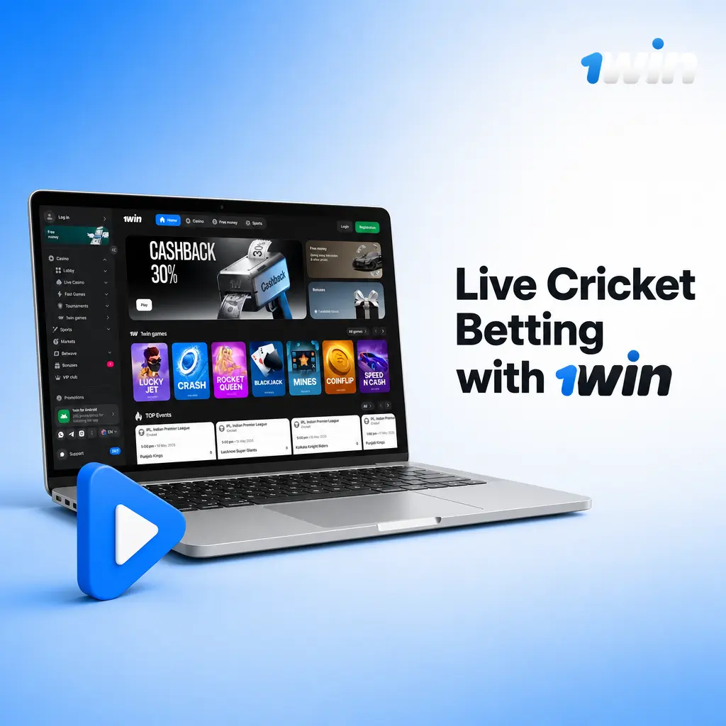 Live cricket betting on 1win with real-time odds, in-play markets, and ball-by-ball stats for ongoing matches