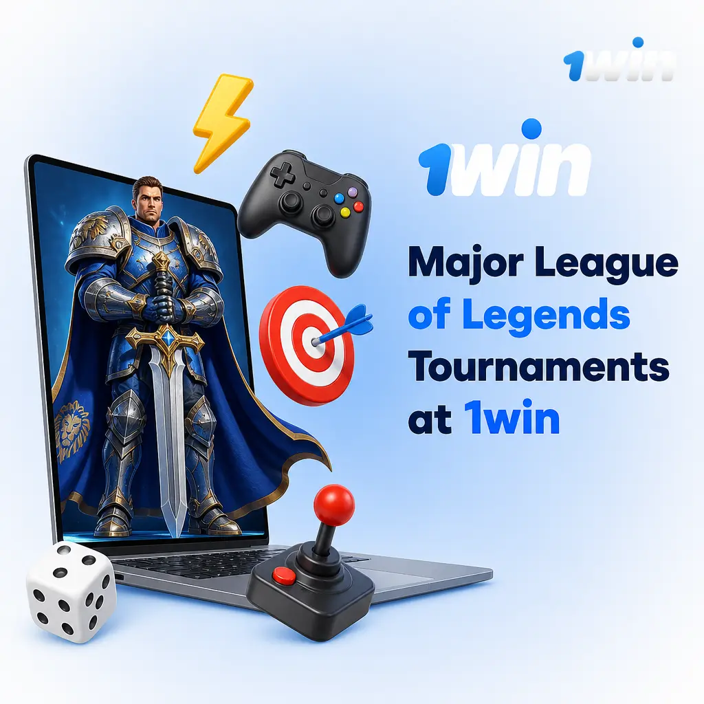Betting odds for LoL Worlds, MSI, LCK and LEC tournaments available at 1win sportsbook