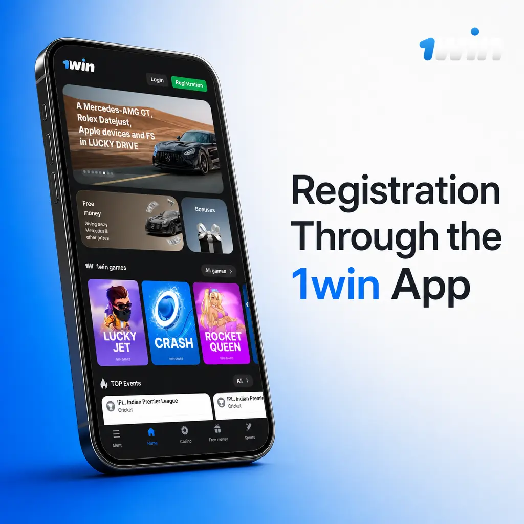 Step-by-step guide to registering a 1win account through the mobile app using phone, email or quick sign-up options